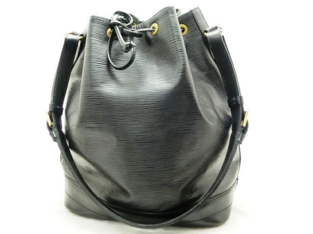 LOUIS VUITTON Shoulder Bag Noe Epi Noir Black